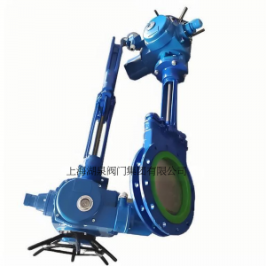 電動(dòng)刀閘閥PZ973-16 DN350，DN400排渣、處理顆